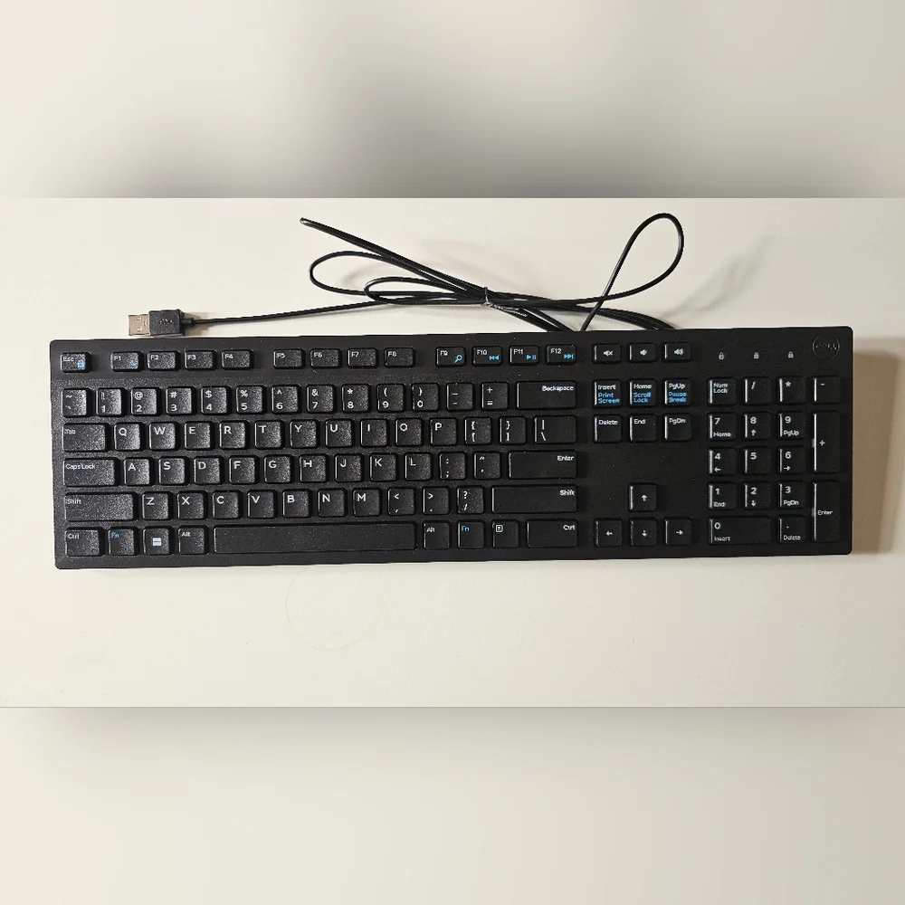 Dell Wired Keyboard - Black KB216